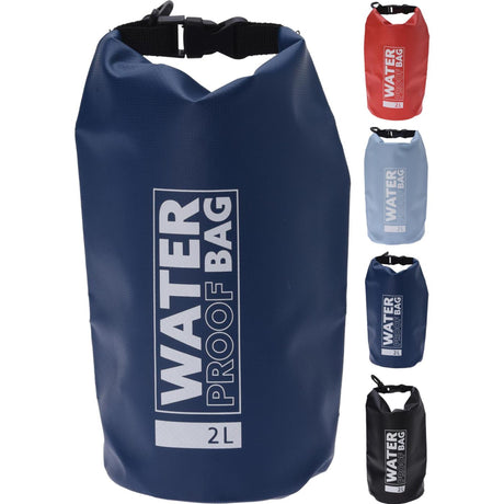 Sporttas 2l waterdicht 4 ass. kleur
