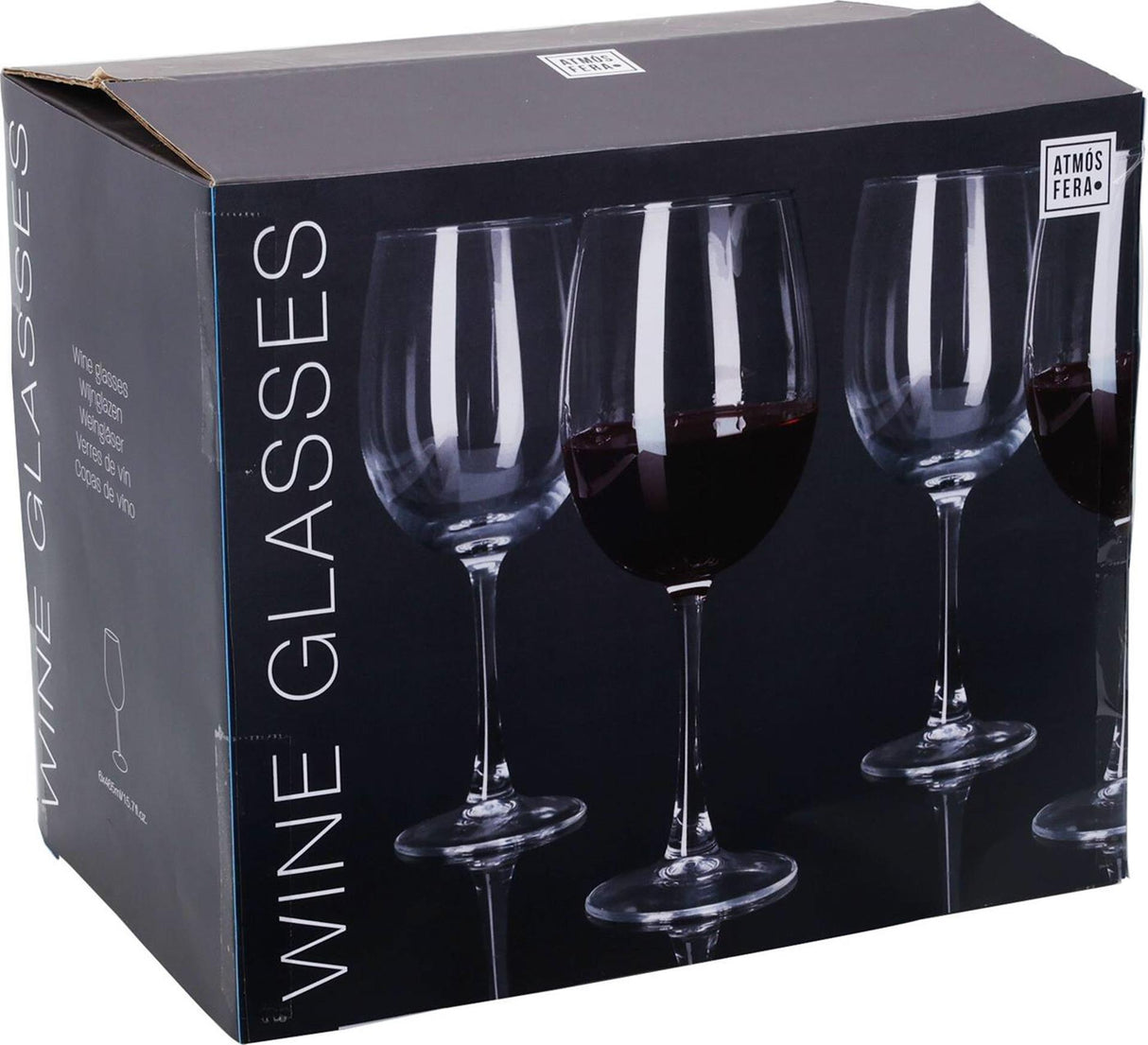Atmos fera wijnglazenset rode wijn 6-delig 465ml ø7xh22,5cm