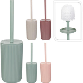 Bathroom solutions toiletborstel in houder kunststof 10x10x35cm