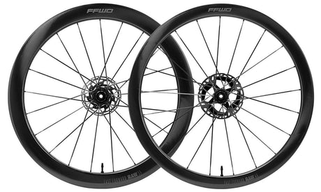 Shimano ffwd wielset raw 55 44 comboset ceramicspeed glanzend zwart