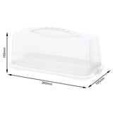 Rotho fresh cakedoos rechthoek 36x16.5x16.5 cm wit transparant