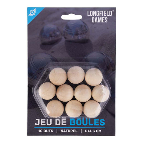 Houten jeu de boules buts, 10st.