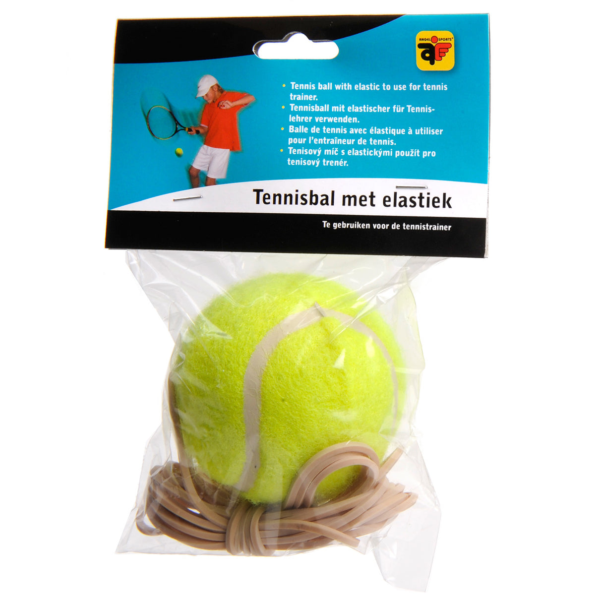 Tennisboll med elastisk