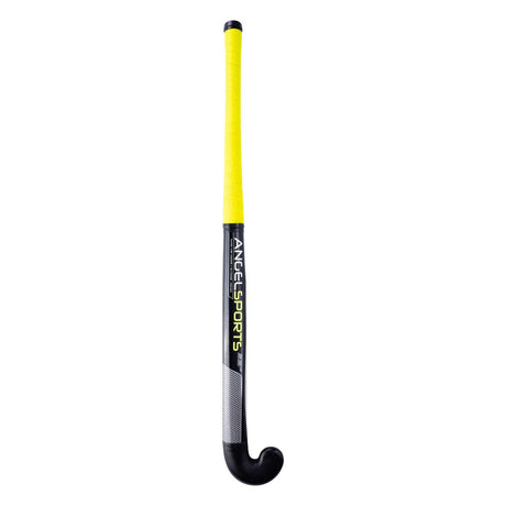 Engelhart hockeystick 33” – kunststof straathockeystick geel – slijtvaste indoor outdoor hockey stick – voor training en recreatief spel –