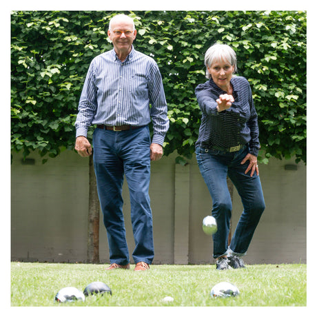 Engelhart jeu de boules 6 metalen ballen in tas