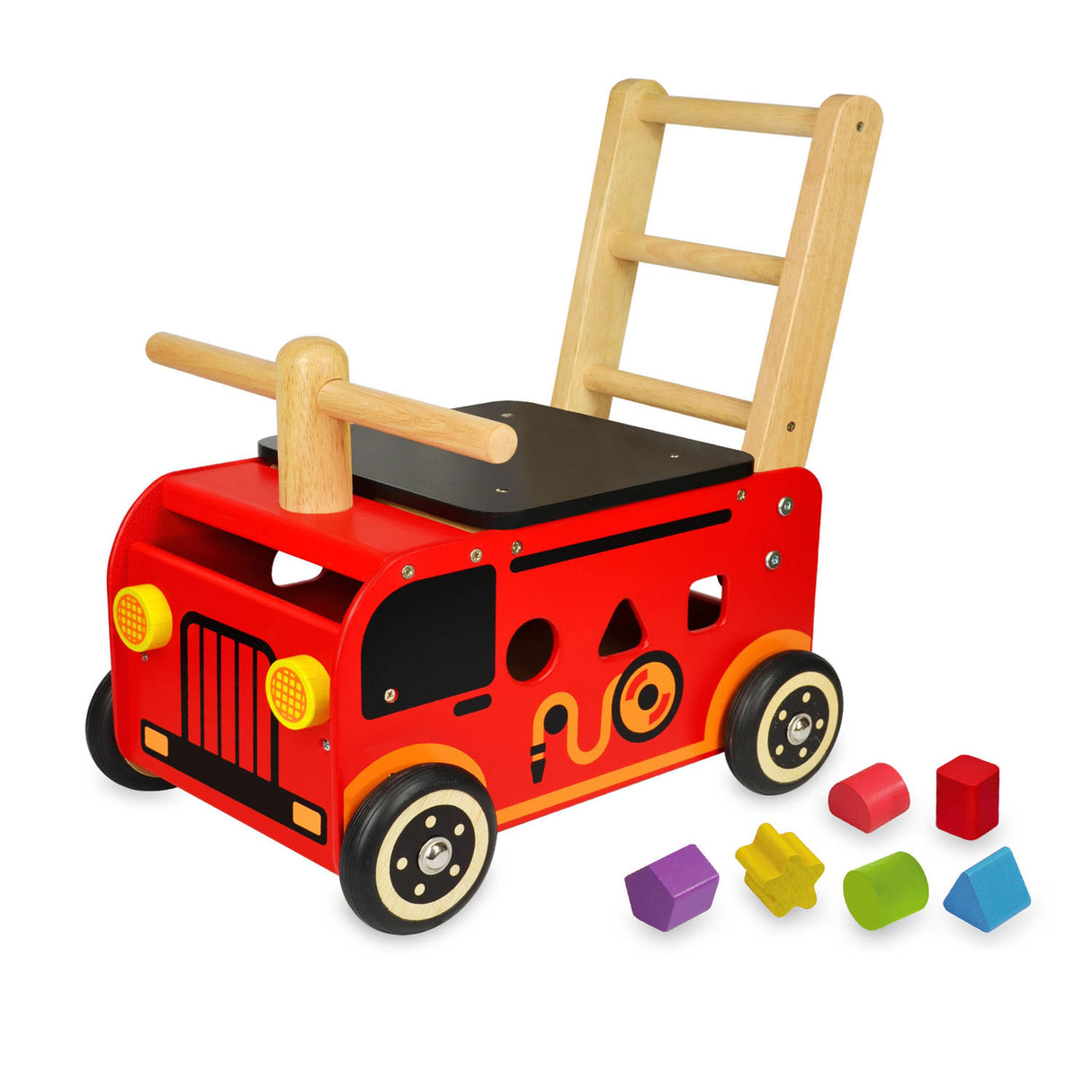 Ich bin Toy Walking Push Car Fire Brigade