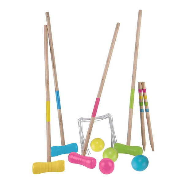 Croquet de madera para 4 jugadores