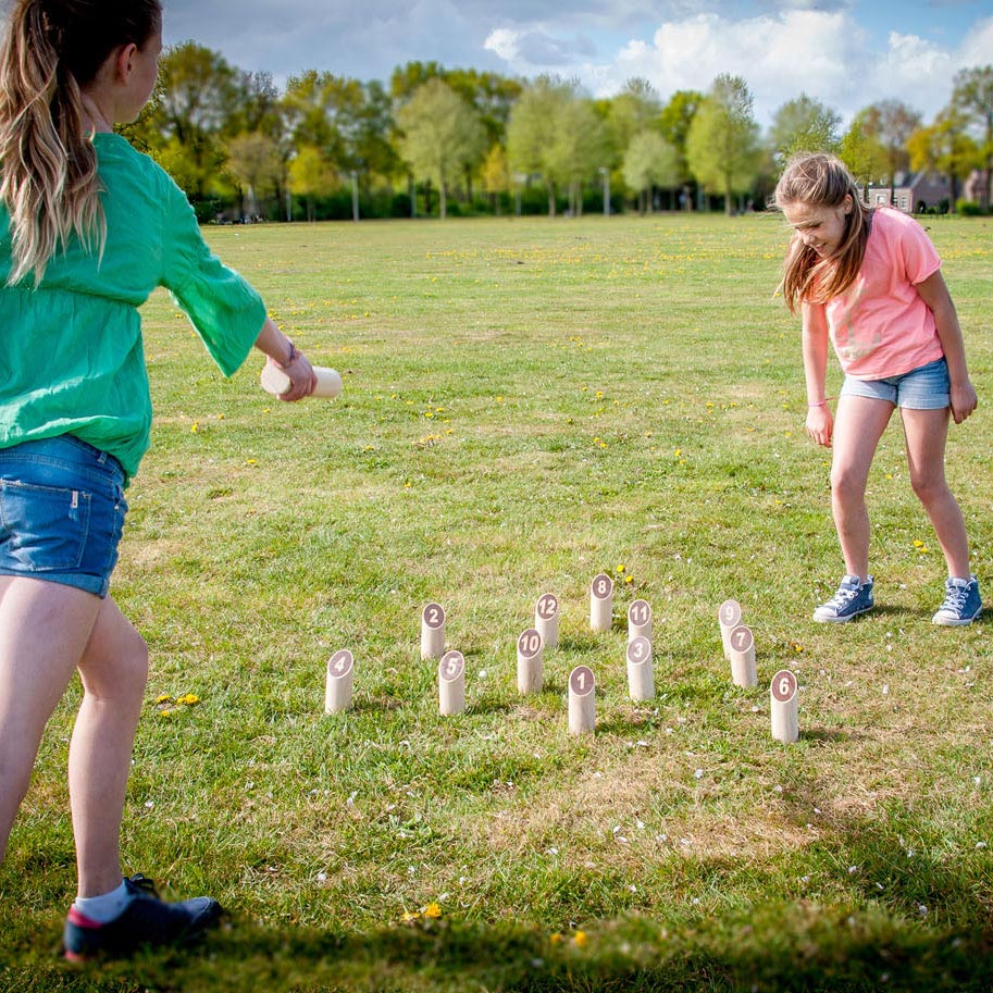 Kubb nummer Original Gummiholz