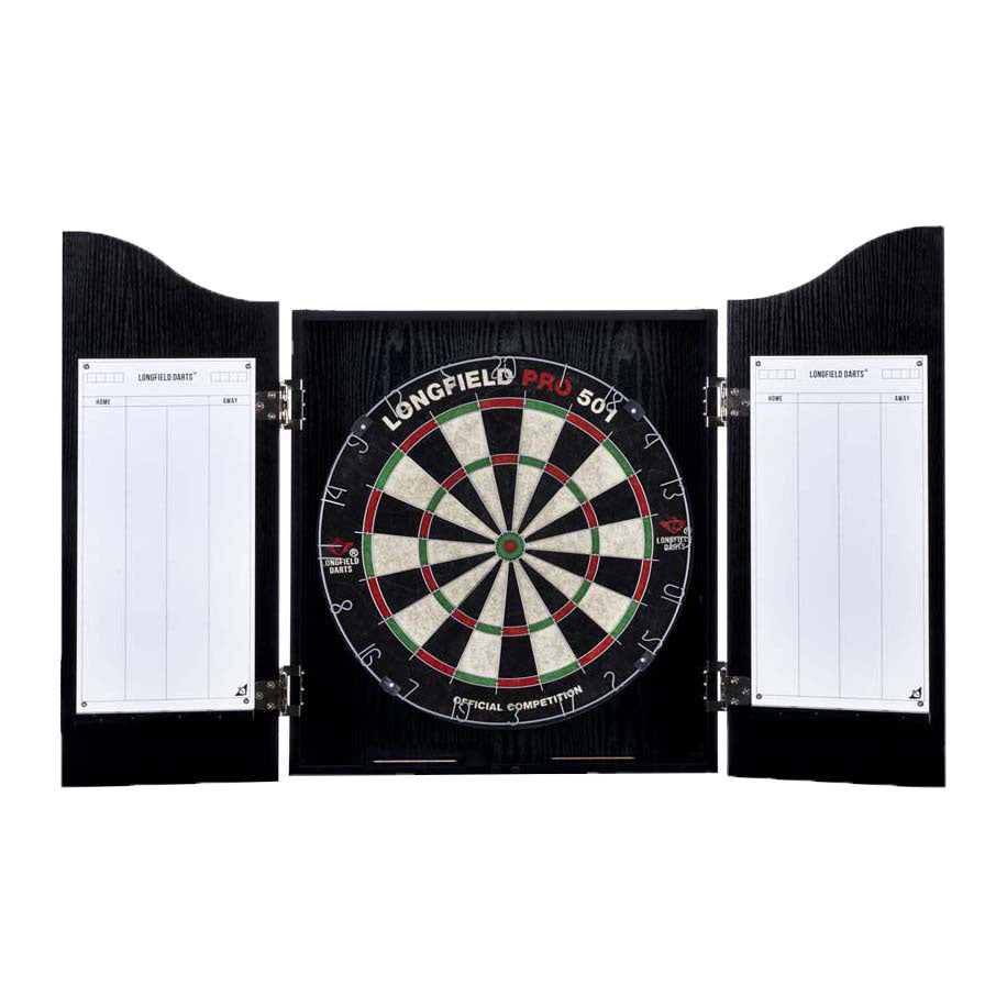 ABI Wooden Cabinet with Sisal Dartboard incl. Dartset