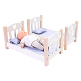 Poppen stapelbed grijs wit