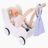 Wooden doll -walking truck Gray White