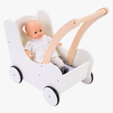 Wooden doll -walking truck Gray White