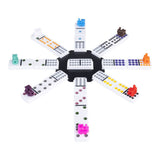 Domino dubbel 12 mexican train in aluminium koffer