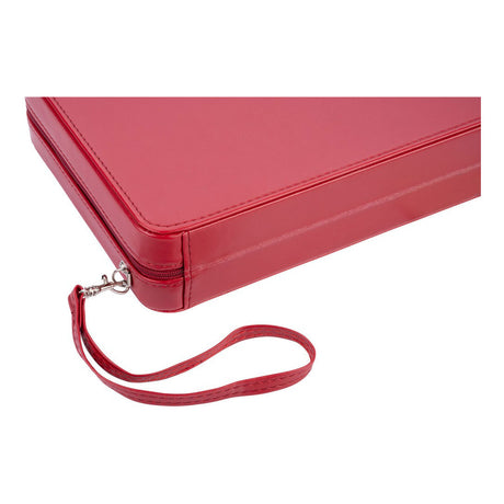Engelhart backgammon reisspel met rits - rood