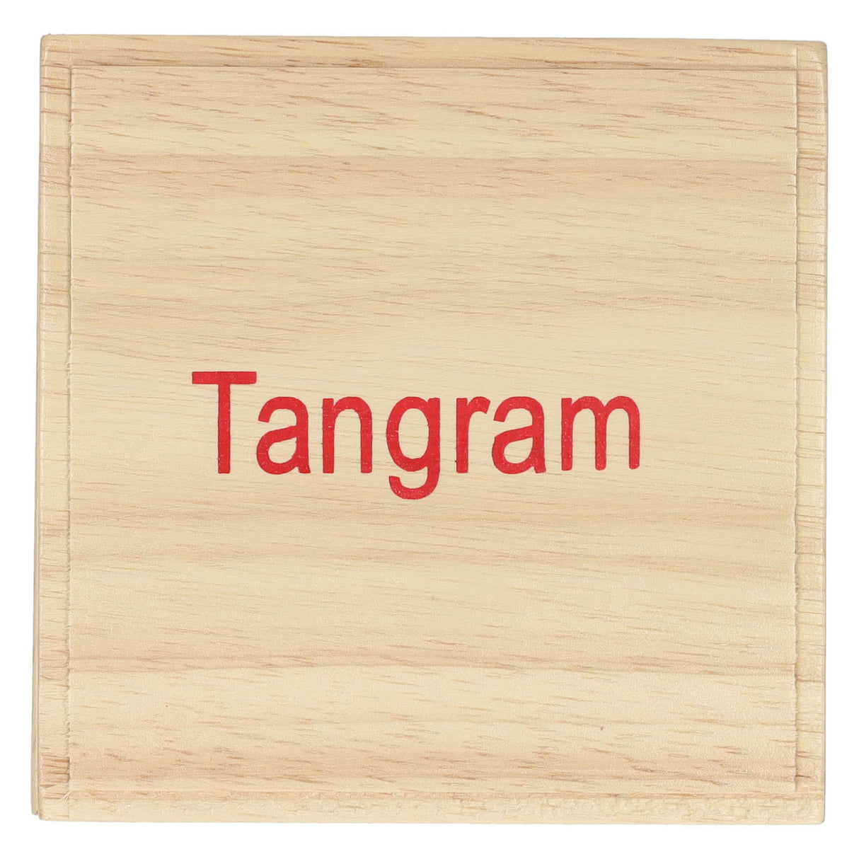 Longfield tangram - blank hout - rubberhout - inclusief voorbeelden en oplossingen - doosje - 13 x 13 cm - engelhart