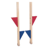 Engelhart stelten hout met gekleurde voetsteun set 2 170 cm, verstelbaar.