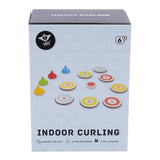 Engelhart indoor curling spel – houten speelset – tafel curling game – behendigheidsspel – inclusief 8 stones, 4 pionnen en target – gezelschapsspel –