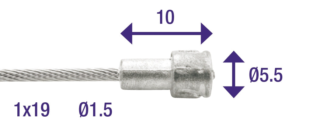 REM Binsbaubell Elfde 2000MS Steel Stol Ø.5mm V-Nippel (100 Stécker)