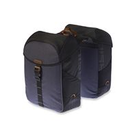 Sac double à vélo de basilic, étanche, système de pont universel, 34L, anthracite noir