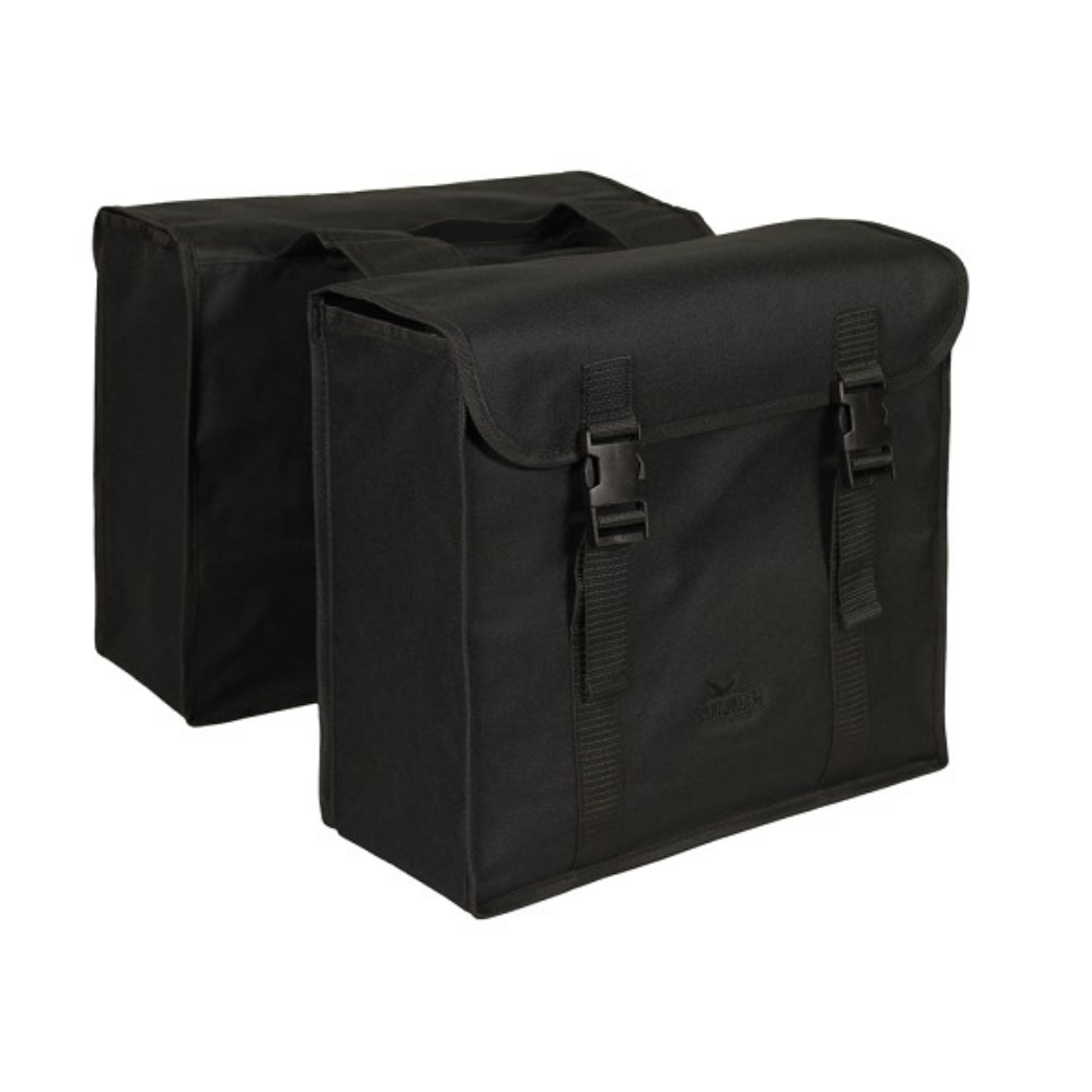 Bolsa de Groenlandia doble negro negro. Dimensiones 37X34X14CM.TOTAAL CONTENIDO 40L