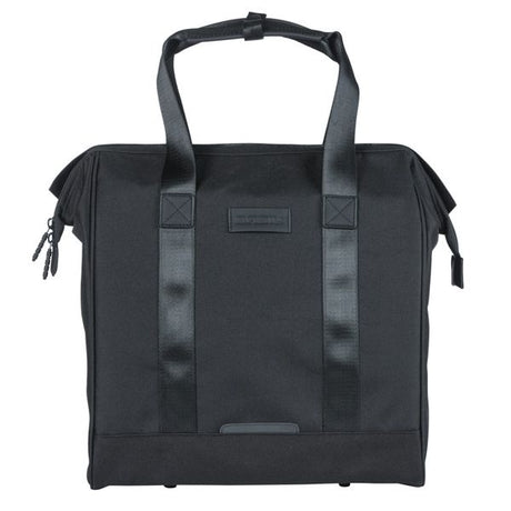 Basil tas grand fietsshopper zwart | mik hooks | 23l
