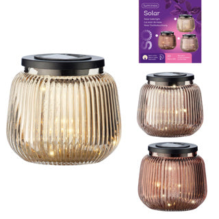 No brand tafellamp solar led ip44 13 cm 3 assorti | 3 stuks