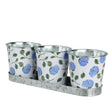 Bloempot zink buiten 10 cm 3 stuks | 2 stuks
