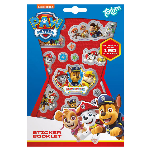 Totum paw patrol stickervel, 4st.