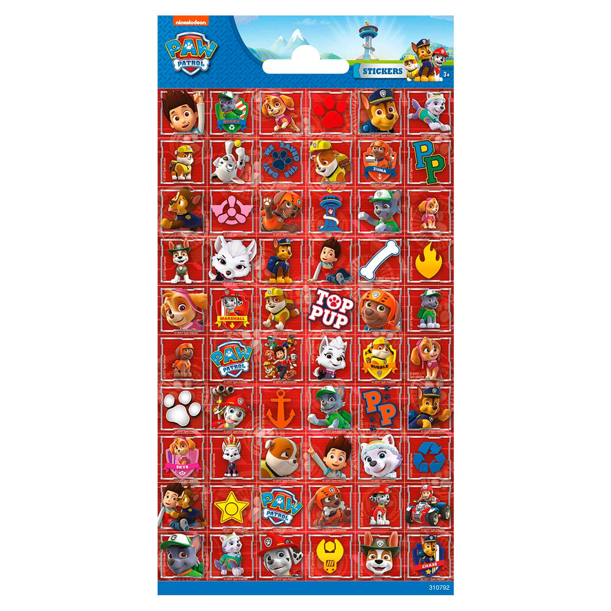 Patrulla Totum Stickervel Paw