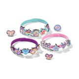 Totum unicorn 3 schuif armbandjes maken met 18 bedels - knutselset - speelgoed knutselen meisjes en jongens vanaf 3 jaar