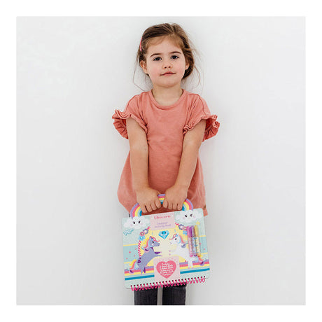 Totum unicorn doeboek - activiteitenboek - tekenen, schrijven en stickeren - 25-delig - speelgoed kinderen - knutselen - voor meisjes - ook voor kleuters - vanaf 3 jaar