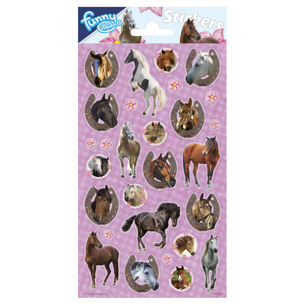 Totum stickervel paarden