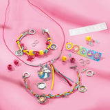 Totum unicorn knutselkoffer 2-in-1 knutselset armbandjes maken en diamond painting - creatief speelgoed meisjes vanaf 5 jaar cadeau tip knutselen sieradenpakket