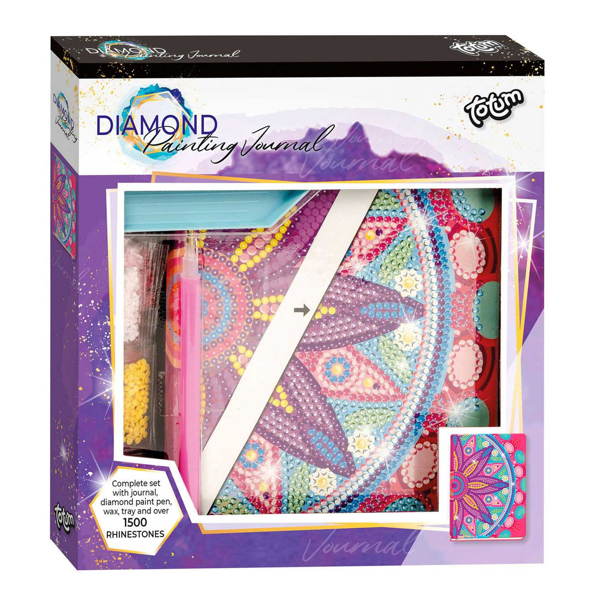 Totum Diamond Malerei Tagebuch Blume Mandala Pink