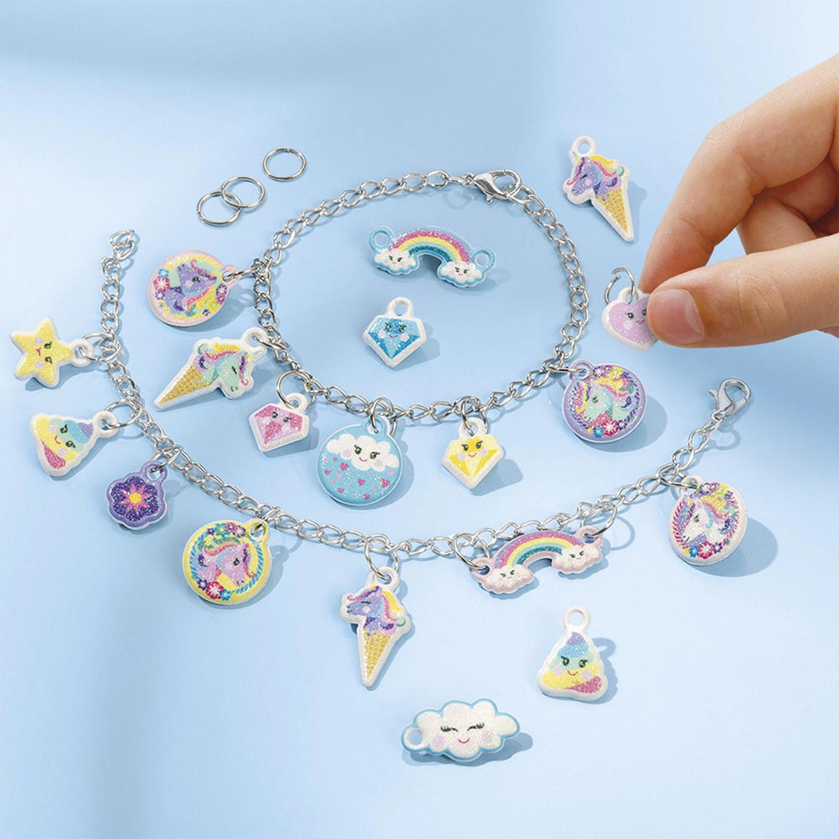 Totum Unicorn Puffy Charm Armbänder