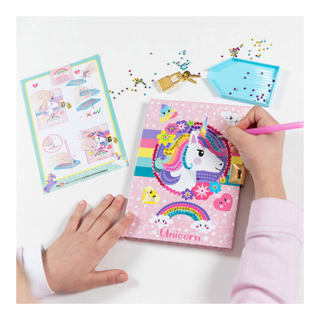 Totum unicorn geheim dagboek met slot vriendenboek | secret diary diamond painting knutselen | speelgoed meisjes cadeau tip