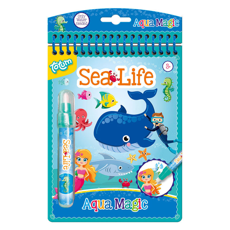 Totum Aqua Magic Sealife Water Color Book