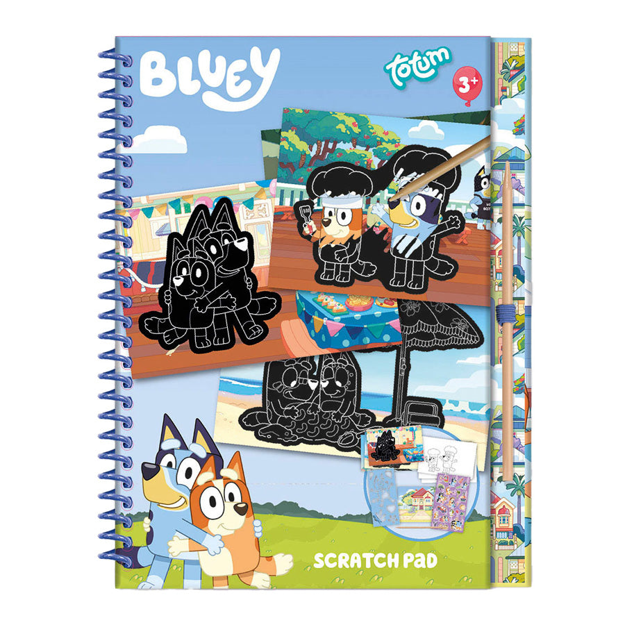 Totum Bluey Scratch Book med 10 skrabekort