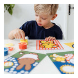 Bambolino nijntje creatief met vingerverf - creatief speelgoed knutselen junior peuter kleuter - vanaf 2 jaar - cadeautip junior