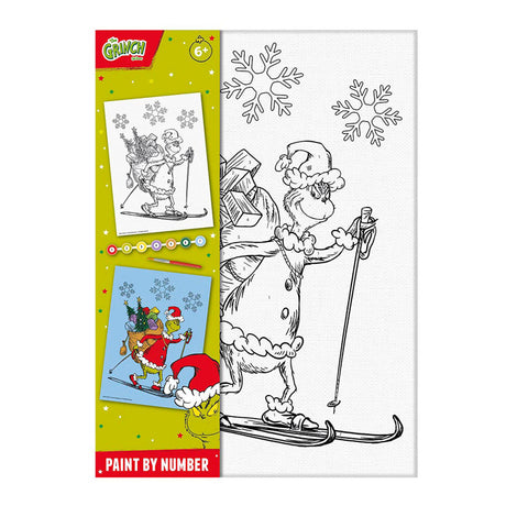 Creative craft group canvas schilderen op nummer grinch