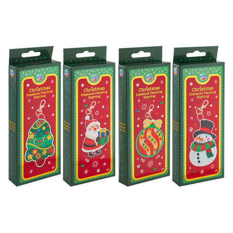 Creative craft group diamond painting sleutelhanger kerstmis
