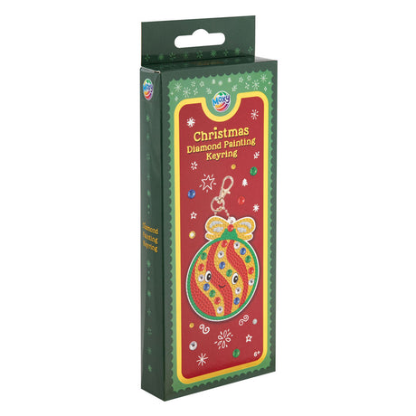Moxy diamond painting sleutelhanger kerstmis