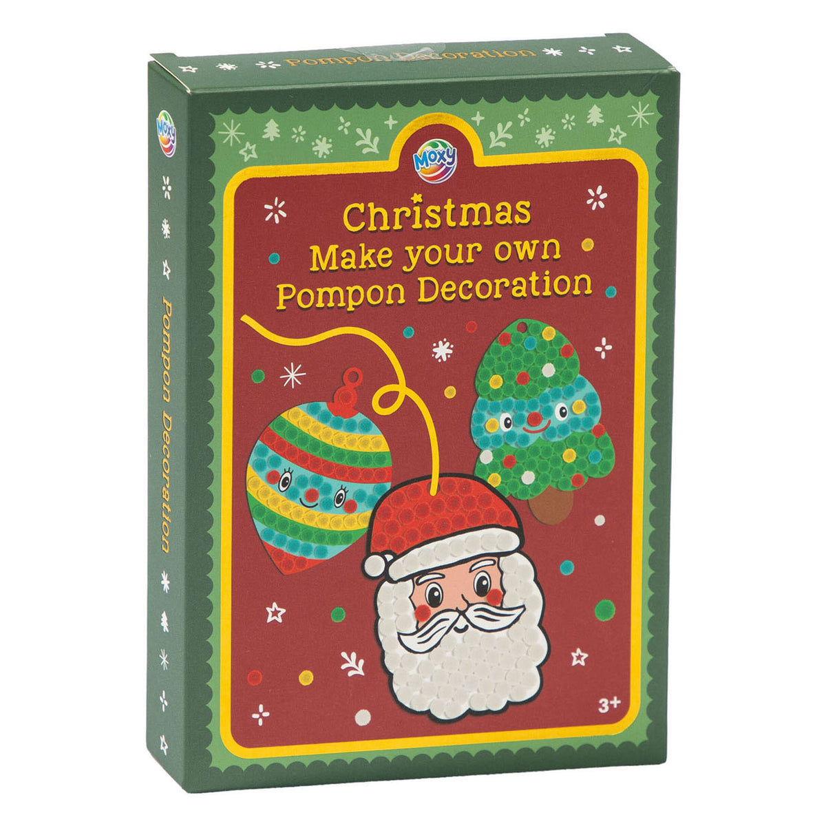 Creative craft group maak je eigen pompom kerstdecoratie - 3st.