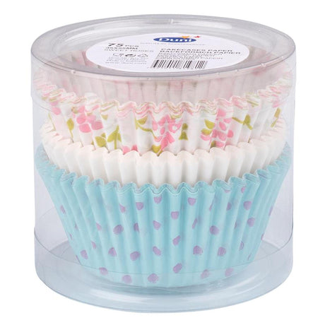 Duni cupcakevormpjes sweet roses ø5,5cm koker a 75 stuks