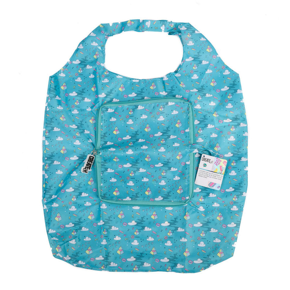 Create It! Poptastic Opvouwbare Shopper Turquoise