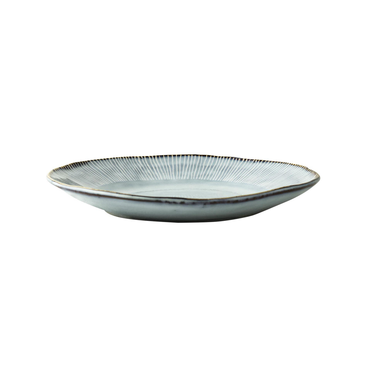 Dutch rose organic bord 21,5cm blauw 4st
