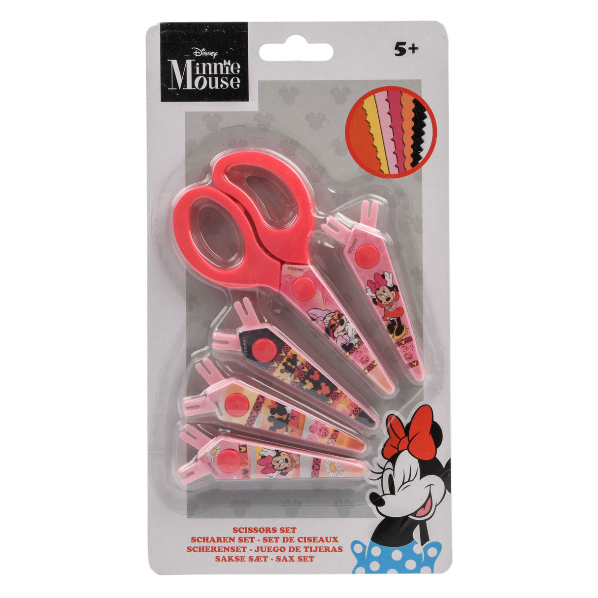 Minnie Mouse cartel scissors with 5 cartel magazines