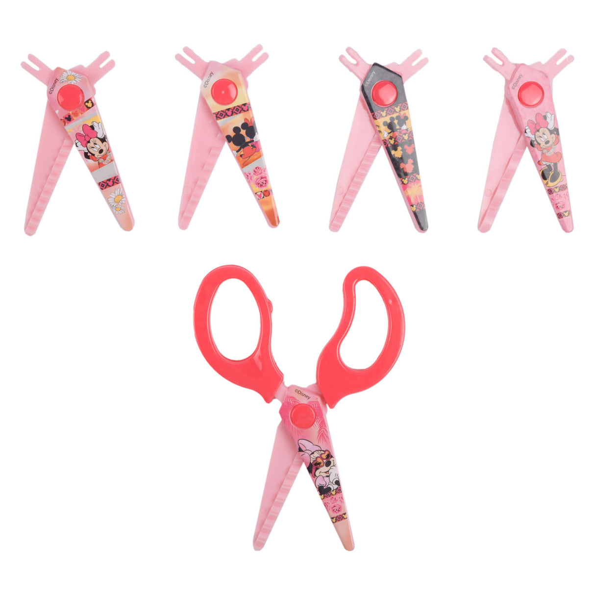 Minnie Mouse cartel scissors with 5 cartel magazines