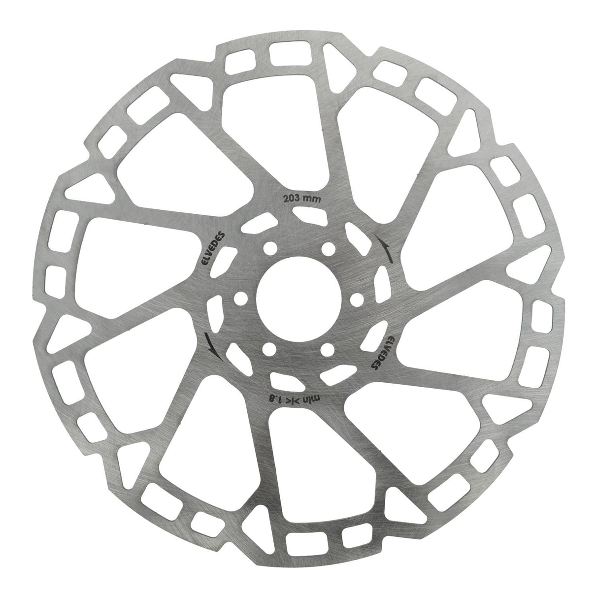 Elvedes brake disc 6-hole Ø203mm T = 2.0mm