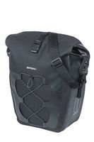 Bolso de bicicleta de una sola bicicleta impermeable al navegador de albahaca, negro